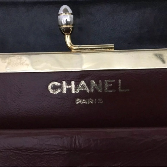 Chanel Matelasse Dark Navy VINTAGE AUTHENTIC Quilted Chain Shoulder Bag handbag - Picture 12 of 16